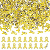 200Pcs Awareness Ribbon Enamel Pins