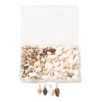120Pcs 3 Styles Shell Pendants