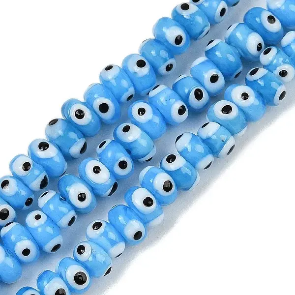 Handmade Evil Eye Lampwork Beads Strands