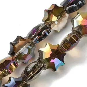 Electroplate Transparent Glass Beads