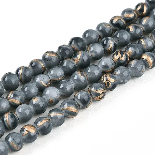 Baking Painted Glass Beads Strands