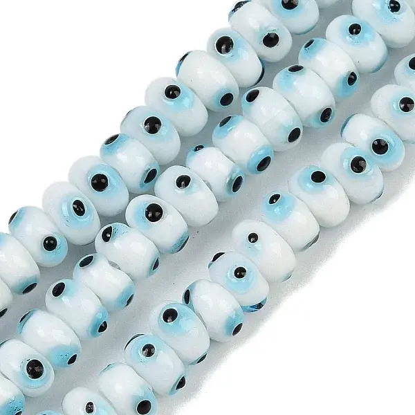 Handmade Evil Eye Lampwork Beads Strands