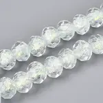 Handmade Foil Lampwork Beads Strands