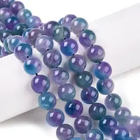 Dyed Natural White Jade Beads Strands