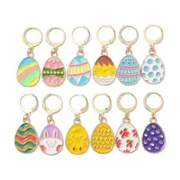 Easter Egg Alloy Enamel Pendant Decoration