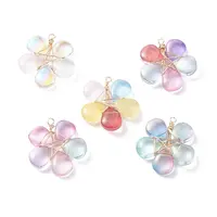 Wire Wrapped Glass Pendants