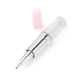 Lipstick Shape Empty Tube Black Ink Ballpoint Pens