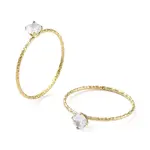 Ion Plating(IP) 304 Stainless Steel Textured Finger Ring