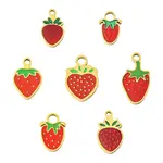 14Pcs 7 Styles 304 Stainless Steel Enamel Pendants