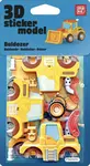 3D Samolepkové stavební stroje - Buldozer
