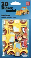 3D Samolepkové stavební stroje - Buldozer