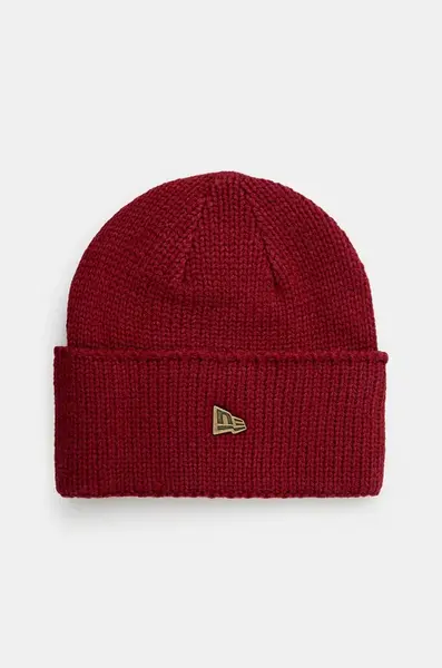 Čepice z vlněné směsi New Era WIDE CUFF BEANIE