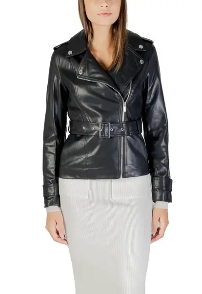 Černá kožená bunda Morgan De Toi