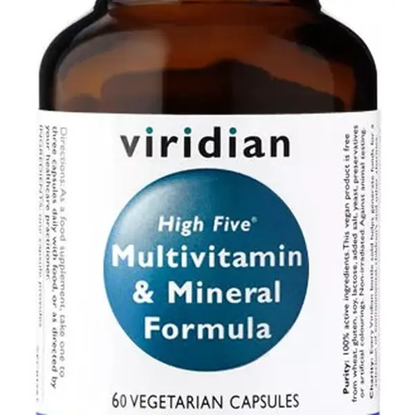 VIRIDIAN High Five Multivitamin & Mineral Formula 60 kapslí