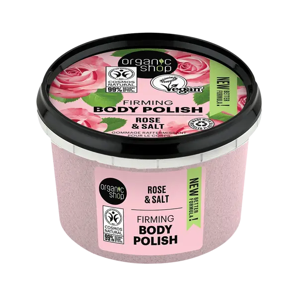 ORGANIC SHOP Tělový peeling Růže a sůl 250 ml