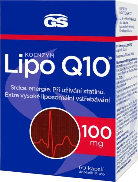 GS Koenzym Lipo Q10 100 mg 60 kapslí