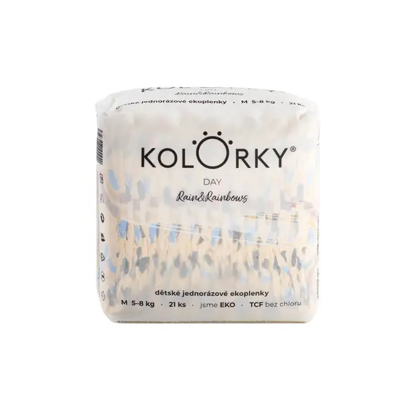 KOLORKY DAY Déšť a duhy vel. M (5-8 kg) 21 ks