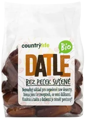 COUNTRY LIFE Datle sušené bez pecek BIO 250 g