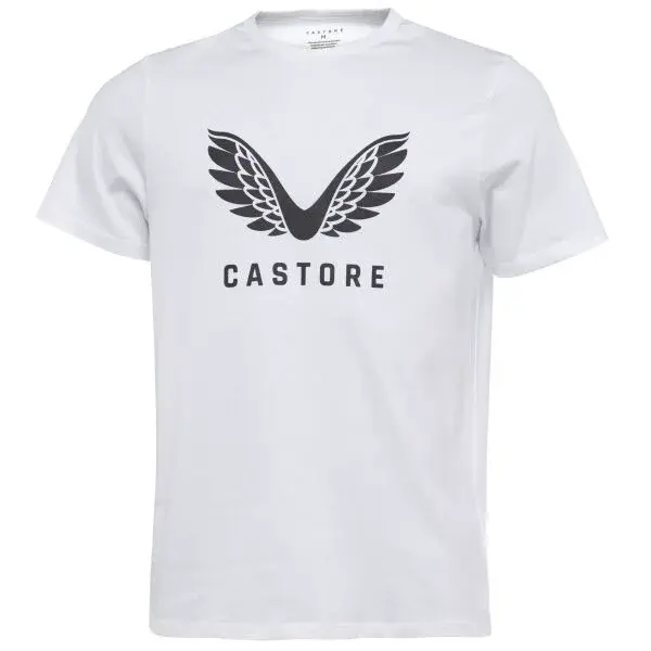 CASTORE SS GRAPHIC T-SHIRT Pánské tričko, bílá, velikost