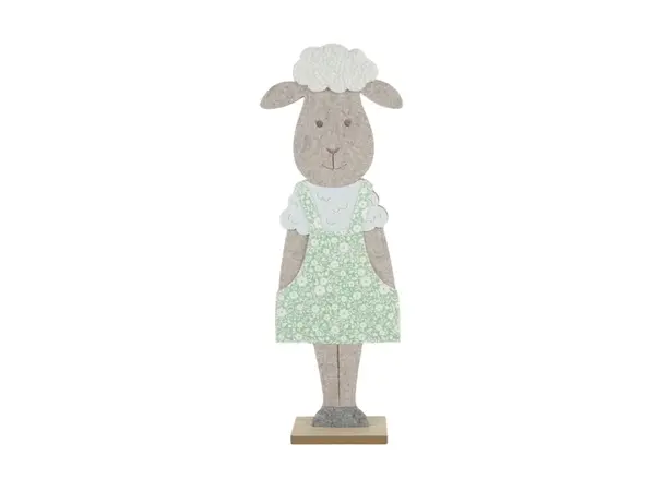 Velikonoční dekorace FELT SHEEP 50 cm - více barev Barva: Zelená