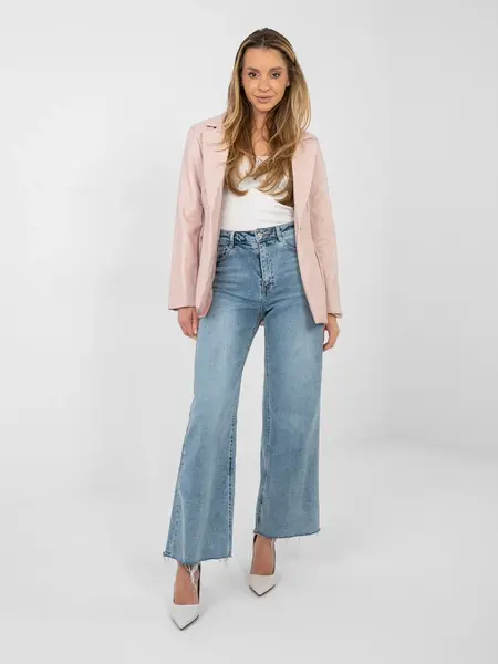 Svetloružové sako s vypchávkami