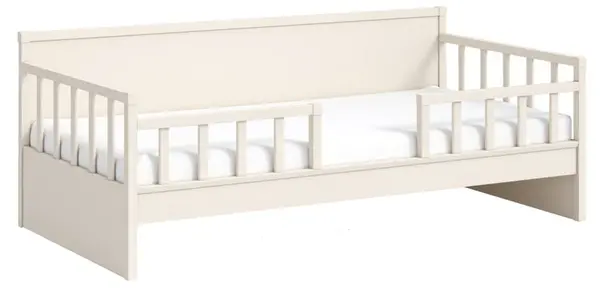 Dětská postel 100x200cm se zábranou beauty - béžová