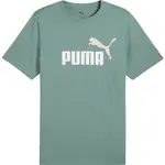 Puma ESSENTIALS 2COLOR SMALL NO 1 LOGO TEE Pánske tričko, zelená, veľkosť