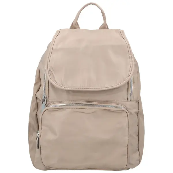 Trendy dámský textilní batoh Lauris, světle béžový