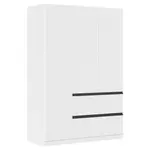 Rauch Möbel ŠATNÍ SKŘÍŇ S OTOČNÝMI DVEŘMI, bílá, 136/197/54 cm