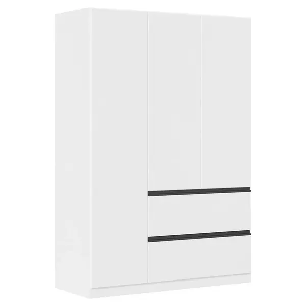 Rauch Möbel ŠATNÍ SKŘÍŇ S OTOČNÝMI DVEŘMI, bílá, 136/197/54 cm