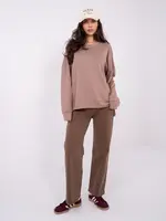 Dámská mikina v tmavě béžové barvě