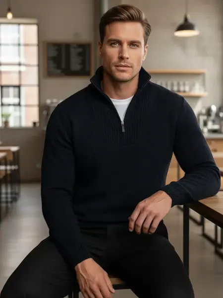 Pánský svetr na zip