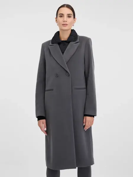 Šedý dámsky kabát ORSAY