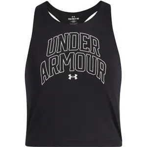 Under Armour MOTION BRANDED TANK Dívčí tílko, černá, velikost XS