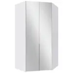 MID.YOU ROHOVÁ ŠATNÍ SKŘÍŇ, bílá, 120/236/120 cm