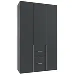 MID.YOU ŠATNÍ SKŘÍŇ S OTOČNÝMI DVEŘMI, barvy grafitu, 135/236/58 cm