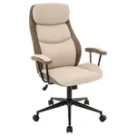 MID.YOU KANCELÁŘSKÉ KŘESLO, tkaná látka, béžová