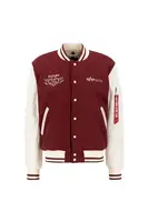 ALPHA INDUSTRIES Prechodná bunda 'Varsity Air Force'  burgundská / biela