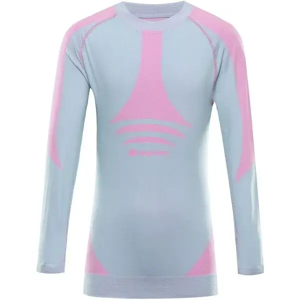 ALPINE PRO AMBOSO Dětské funkční spodní triko, světle modrá, velikost