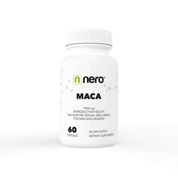 NERO MACA Peruánský ženšen, 1000 mg, 60 kapslí