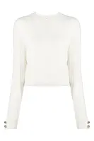 Chiara Ferragni bílý svetr