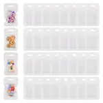 160Pcs Plastic Yin-yang Zip Lock Bags with Visible Window