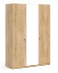 Třídveřová šatní skříň se zrcadlem cody - dub