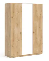 Třídveřová šatní skříň se zrcadlem cody - dub