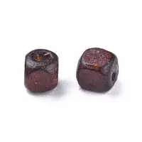 Dyed Natural Wood Beads