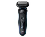 Planžetový holiaci strojček Braun Series 5 52-B1000s - čierno-modrý + darček zadarmo