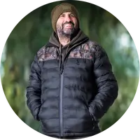 One more cast bunda splash camo knight puffer jacket - l