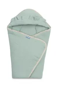 SENSILLO Zavinovačka 2v1 do autosedačky, kočárku, mušelín, bavlna, khaki