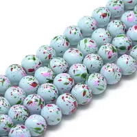 Baking Painted Glass Beads Strands