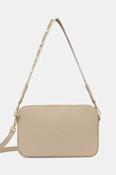 Kožená kabelka Coccinelle TEBE fialová barva, E5.MN5.52.01.01